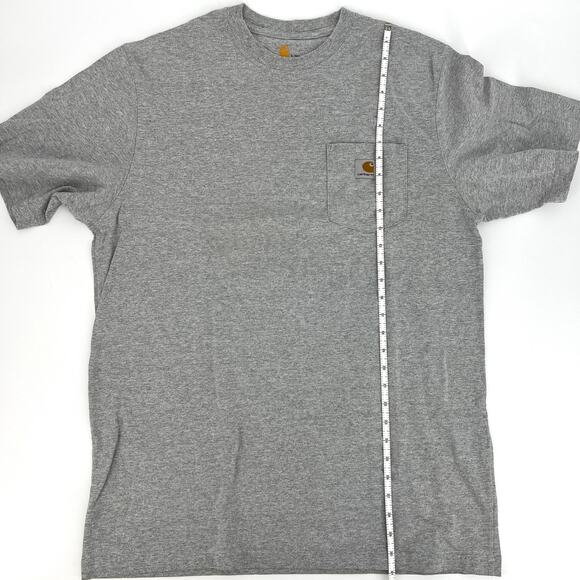 Carhartt Gray Pocket T Shirt Original Fit Mens Size L - Picture 3 of 7